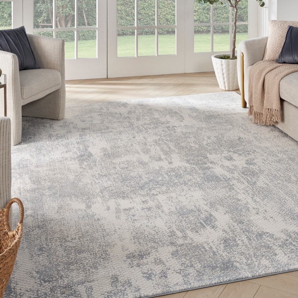 Nourison Exhale Abstract Rugs EXL01 in Light Grey